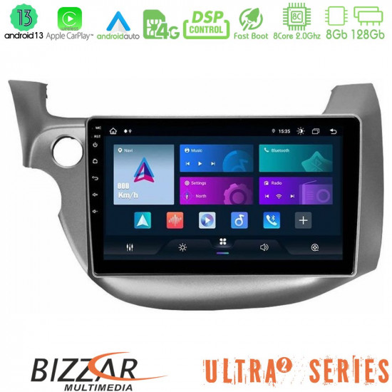 Bizzar Ultra Series Honda Jazz 2009-2013 8core Android13 8+128GB Navigation Multimedia Tablet 10 Bizzar Ultra Series Honda Jazz 2009-2013 8core Android13 8+128GB Navigation Multimedia Tablet 10