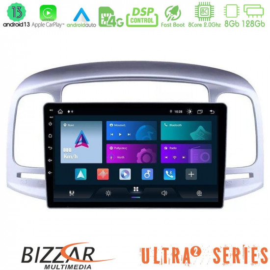Bizzar Ultra Series Hyundai Accent 2006-2011 8core Android13 8+128GB Navigation Multimedia Tablet 9 Bizzar Ultra Series Hyundai Accent 2006-2011 8core Android13 8+128GB Navigation Multimedia Tablet 9