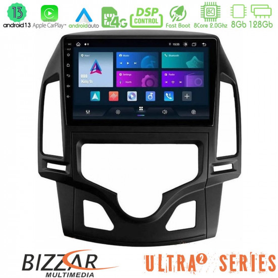 Bizzar Ultra Series Hyundai i30 2007-2012 Auto A/C 8core Android13 8+128GB Navigation Multimedia Tablet 9 Bizzar Ultra Series Hyundai i30 2007-2012 Auto A/C 8core Android13 8+128GB Navigation Multimedia Tablet 9