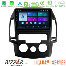 Bizzar Ultra Series Hyundai i30 2007-2012 Manual A/C 8core Android13 8+128GB Navigation Multimedia Tablet 9
