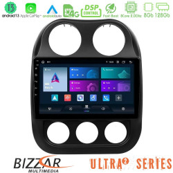 Bizzar Ultra Series Jeep Compass 2010-2016 8core Android13 8+128GB Navigation Multimedia Tablet 10 Bizzar Ultra Series Jeep Compass 2010-2016 8core Android13 8+128GB Navigation Multimedia Tablet 10