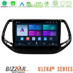 Bizzar Ultra Series Jeep Compass 2017-gt; 8core Android13 8+128GB Navigation Multimedia Tablet 10 Bizzar Ultra Series Jeep Compass 2017-gt; 8core Android13 8+128GB Navigation Multimedia Tablet 10