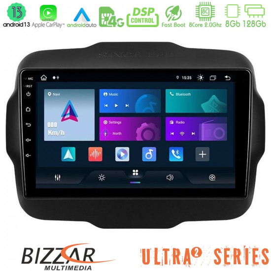 Bizzar Ultra Series Jeep Renegade 2015-2019 8core Android13 8+128GB Navigation Multimedia Tablet 9 Bizzar Ultra Series Jeep Renegade 2015-2019 8core Android13 8+128GB Navigation Multimedia Tablet 9