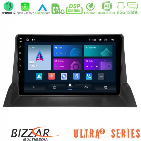 Bizzar Ultra Series Mazda 6 2002-2006 8core Android13 8+128GB Navigation Multimedia Tablet 9