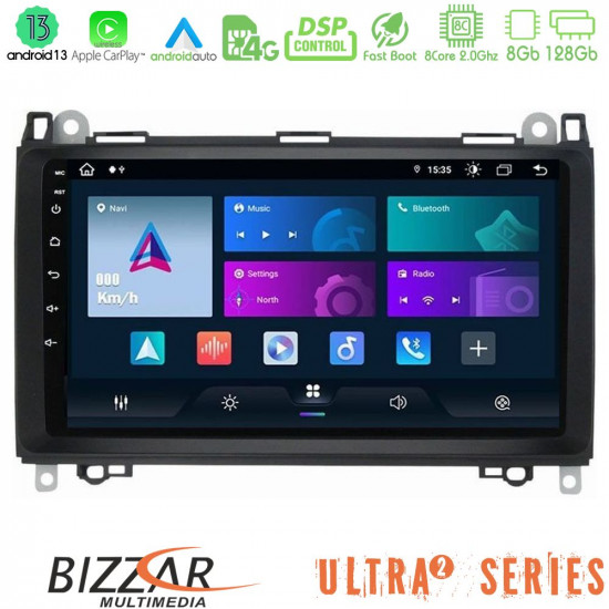 Bizzar Ultra Series Mercedes A/B/Vito/Sprinter Class 8core Android13 8+128GB Navigation Multimedia 9 Bizzar Ultra Series Mercedes A/B/Vito/Sprinter Class 8core Android13 8+128GB Navigation Multimedia 9