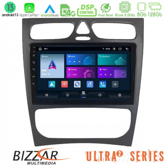 Bizzar Ultra Series Mercedes C Class (W203) 8core Android13 8+128GB Navigation Multimedia Tablet 9 Bizzar Ultra Series Mercedes C Class (W203) 8core Android13 8+128GB Navigation Multimedia Tablet 9