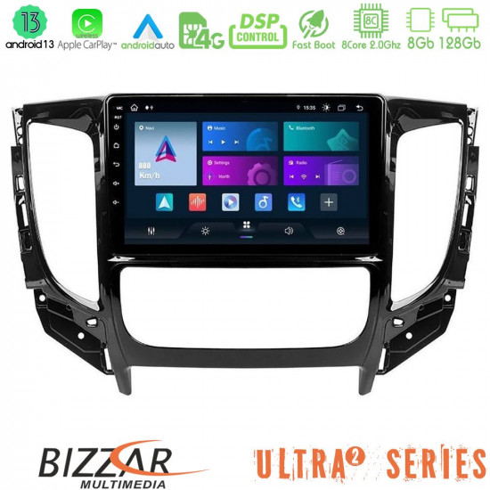 Bizzar Ultra Series Mitsubishi L200 2016-gt; -amp; Fiat Fullback (Auto A/C) 8core Android13 8+128GB Navigation Multimedia Tablet 9 Bizzar Ultra Series Mitsubishi L200 2016-gt; -amp; Fiat Fullback (Auto A/C) 8core Android13 8+128GB Navigation Multimedia Tablet 9