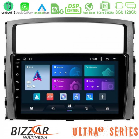 Bizzar ULTRA Series Mitsubishi Pajero 2008-2009 8core Android13 8+128GB Navigation Multimedia Tablet 9 Bizzar ULTRA Series Mitsubishi Pajero 2008-2009 8core Android13 8+128GB Navigation Multimedia Tablet 9