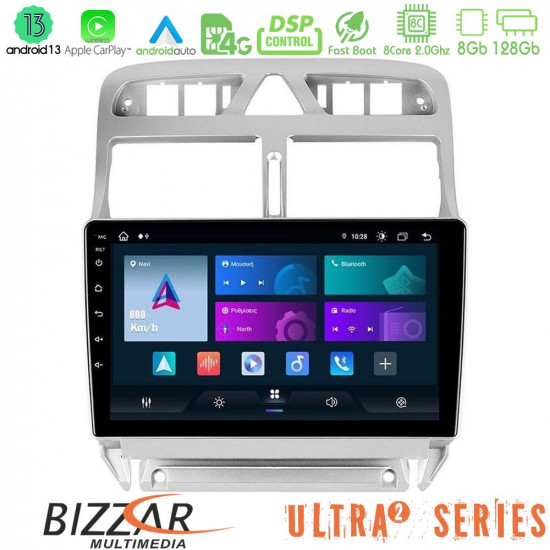 Bizzar Ultra Series Peugeot 307 2002-2008 8core Android13 8+128GB Navigation Multimedia Tablet 9 Bizzar Ultra Series Peugeot 307 2002-2008 8core Android13 8+128GB Navigation Multimedia Tablet 9