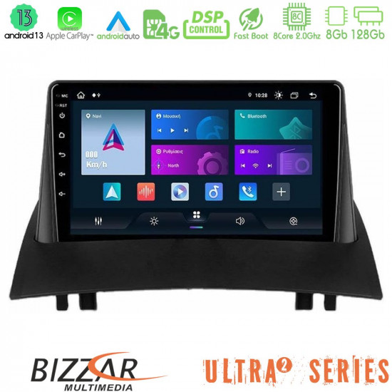 Bizzar Ultra Series Renault Megane 2 2002-2008 8Core Android13 8+128GB Navigation Multimedia Tablet 9 Bizzar Ultra Series Renault Megane 2 2002-2008 8Core Android13 8+128GB Navigation Multimedia Tablet 9