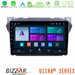 Bizzar Ultra Series Suzuki Alto -amp; Nissan Pixo 8core Android13 8+128GB Navigation Multimedia Tablet 9
