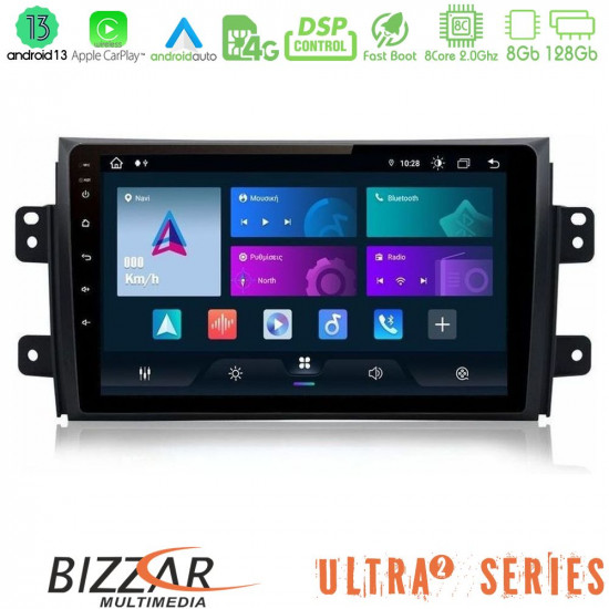 Bizzar Ultra Series Suzuki SX4 2006-2014 Fiat Sedici 2006-2014 8core Android13 8+128GB Navigation Multimedia Tablet 9 Bizzar Ultra Series Suzuki SX4 2006-2014 Fiat Sedici 2006-2014 8core Android13 8+128GB Navigation Multimedia Tablet 9