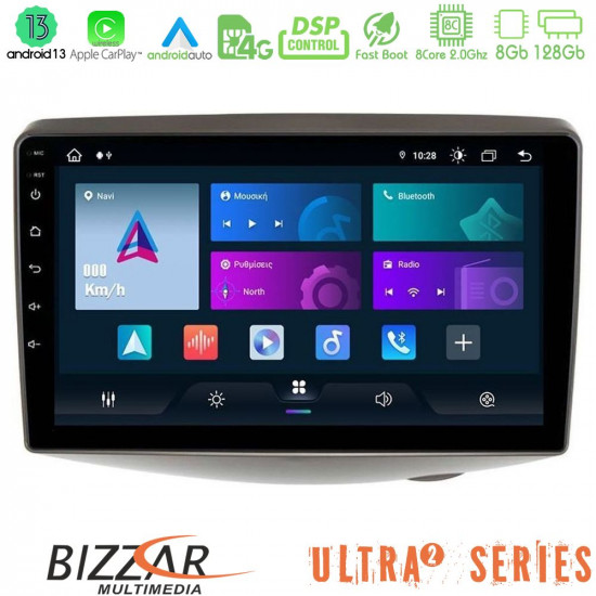 Bizzar Ultra Series Toyota Yaris 1999 - 2006 8core Android13 8+128GB Navigation Multimedia Tablet 9 Bizzar Ultra Series Toyota Yaris 1999 - 2006 8core Android13 8+128GB Navigation Multimedia Tablet 9