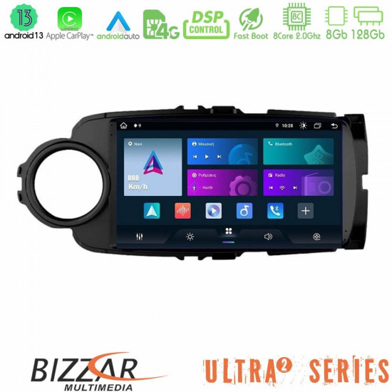 Bizzar Ultra Series Toyota Yaris 8core Android13 8+128GB Navigation Multimedia Tablet 9 (Μαύρο χρώμα) Bizzar Ultra Series Toyota Yaris 8core Android13 8+128GB Navigation Multimedia Tablet 9 (Μαύρο χρώμα)