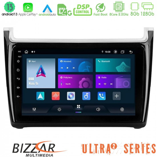 Bizzar Ultra Series Vw Polo 8core Android13 8+128GB Navigation Multimedia Tablet 9 Bizzar Ultra Series Vw Polo 8core Android13 8+128GB Navigation Multimedia Tablet 9