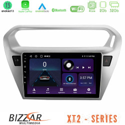 Bizzar XT2 Series 4Core Android13 2+32GB Citroen C-Elysee / Peugeot 301 Navigation Multimedia Tablet 9
