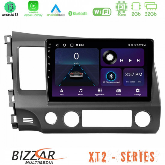 Bizzar XT2 Series 4Core Android13 2+32GB Honda Civic 2006-2011 Navigation Multimedia Tablet 9 Bizzar XT2 Series 4Core Android13 2+32GB Honda Civic 2006-2011 Navigation Multimedia Tablet 9