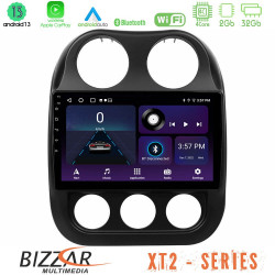 Bizzar XT2 Series 4Core Android13 2+32GB Jeep Compass 2010-2016 Navigation Multimedia Tablet 10