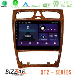 Bizzar XT2 Series 4Core Android13 2+32GB Mercedes C Class (W203) Navigation Multimedia Tablet 9 (Wooden Style) Bizzar XT2 Series 4Core Android13 2+32GB Mercedes C Class (W203) Navigation Multimedia Tablet 9 (Wooden Style)
