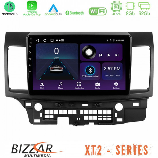 Bizzar XT2 Series 4Core Android13 2+32GB Mitsubishi Lancer 2008 – 2015 Navigation Multimedia Tablet 10 Bizzar XT2 Series 4Core Android13 2+32GB Mitsubishi Lancer 2008 – 2015 Navigation Multimedia Tablet 10