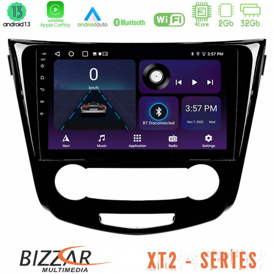 Bizzar XT2 Series 4Core Android13 2+32GB Nissan Qashqai J11 (Manual A/C) Navigation Multimedia Tablet 10 Bizzar XT2 Series 4Core Android13 2+32GB Nissan Qashqai J11 (Manual A/C) Navigation Multimedia Tablet 10