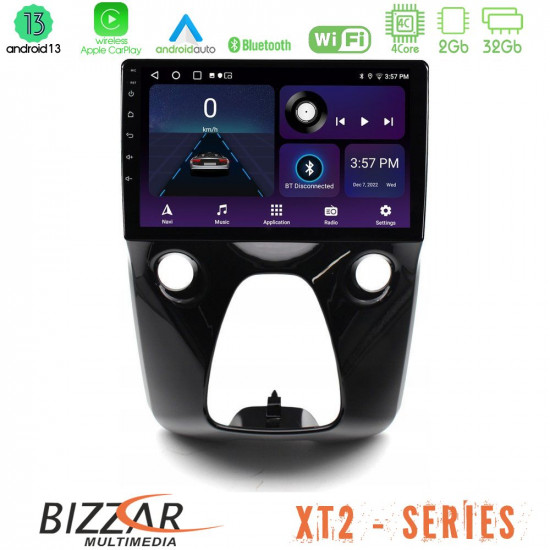 Bizzar XT2 Series 4Core Android13 2+32GB Toyota Aygo Citroen C1 Peugeot 108 Navigation Multimedia 10 Bizzar XT2 Series 4Core Android13 2+32GB Toyota Aygo Citroen C1 Peugeot 108 Navigation Multimedia 10