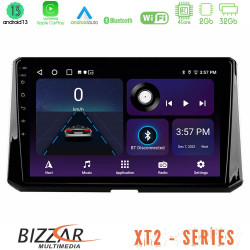 Bizzar XT2 Series 4Core Android13 2+32GB Toyota Corolla 2019-2022 Navigation Multimedia Tablet 9