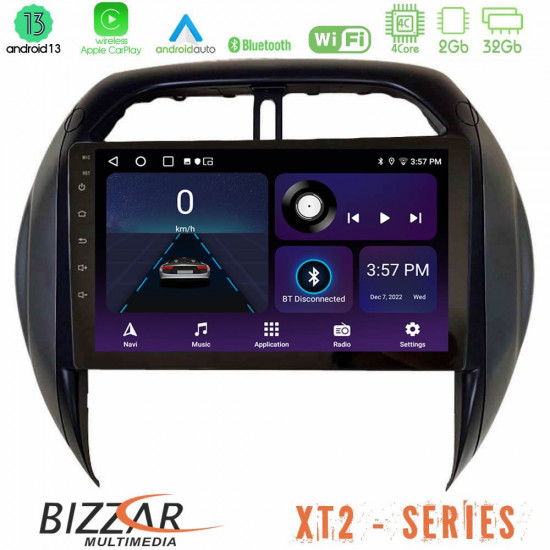 Bizzar XT2 Series 4Core Android13 2+32GB Toyota RAV4 2001-2005 (Auto A/C) Navigation Multimedia Tablet 9 Bizzar XT2 Series 4Core Android13 2+32GB Toyota RAV4 2001-2005 (Auto A/C) Navigation Multimedia Tablet 9