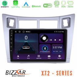 Bizzar XT2 Series 4Core Android13 2+32GB Toyota Yaris Navigation Multimedia Tablet 9 (Ασημί Χρώμα)