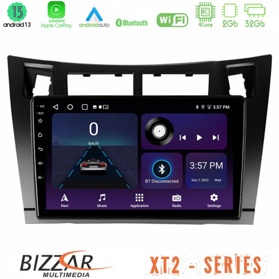 Bizzar XT2 Series 4Core Android13 2+32GB Toyota Yaris Navigation Multimedia Tablet 9 (Μαύρο Χρώμα) Bizzar XT2 Series 4Core Android13 2+32GB Toyota Yaris Navigation Multimedia Tablet 9 (Μαύρο Χρώμα)