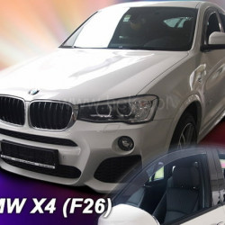 BMW X4 F26 5D 2013+ ΣΕΤ ΑΝΕΜΟΘΡΑΥΣΤΕΣ ΑΥΤΟΚΙΝΗΤΟΥ ΑΠΟ ΕΥΚΑΜΠΤΟ ΦΙΜΕ ΠΛΑΣΤΙΚΟ HEKO - 4 ΤΕΜ.