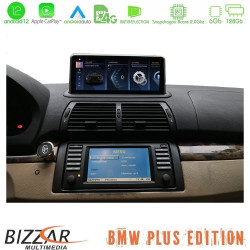 BMW X5 series E53 (με εργοστασιακή οθόνη) Android12 8Core (6+128GB) Navigation Multimedia 10.25 Black Panel