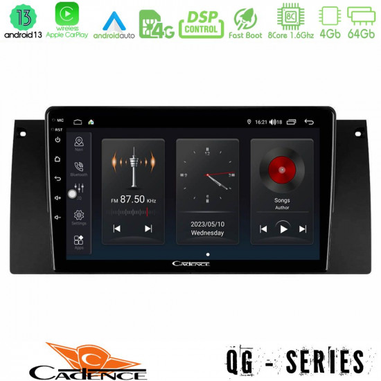 Cadence QG Series 8Core Android13 4+64GB BMW 5 Series (E39) / X5 (E53) Navigation Multimedia Tablet 9 Cadence QG Series 8Core Android13 4+64GB BMW 5 Series (E39) / X5 (E53) Navigation Multimedia Tablet 9