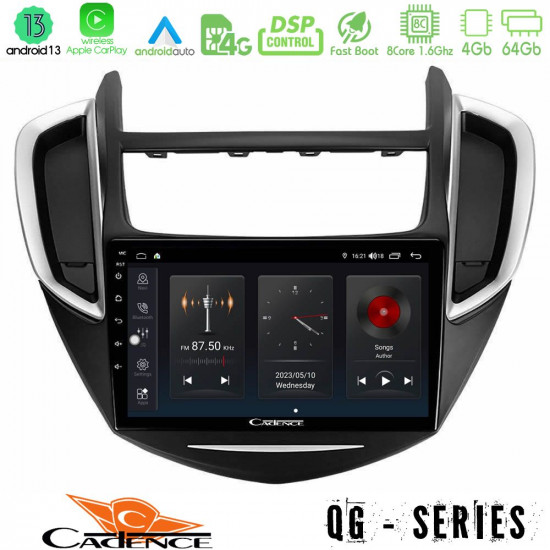 Cadence QG Series 8Core Android13 4+64GB Chevrolet Trax 2013-2020 Navigation Multimedia Tablet 9 Cadence QG Series 8Core Android13 4+64GB Chevrolet Trax 2013-2020 Navigation Multimedia Tablet 9