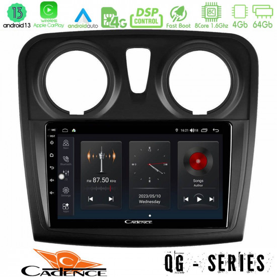 Cadence QG Series 8Core Android13 4+64GB Dacia Sandero 2014-2020 Navigation Multimedia Tablet 9 Cadence QG Series 8Core Android13 4+64GB Dacia Sandero 2014-2020 Navigation Multimedia Tablet 9