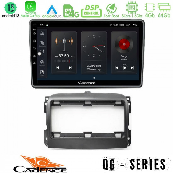 Cadence QG Series 8Core Android13 4+64GB Fiat 500L Navigation Multimedia Tablet 10 Cadence QG Series 8Core Android13 4+64GB Fiat 500L Navigation Multimedia Tablet 10