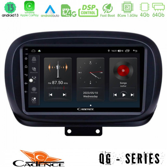 Cadence QG Series 8Core Android13 4+64GB Fiat 500X Navigation Multimedia Tablet 9 Cadence QG Series 8Core Android13 4+64GB Fiat 500X Navigation Multimedia Tablet 9