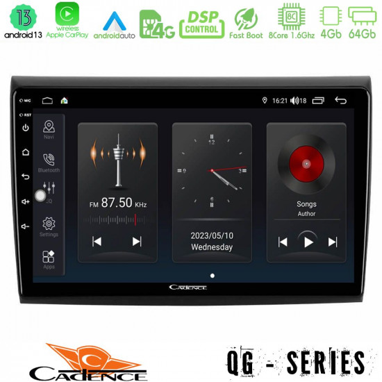 Cadence QG Series 8Core Android13 4+64GB Fiat Bravo Navigation Multimedia Tablet 9 Cadence QG Series 8Core Android13 4+64GB Fiat Bravo Navigation Multimedia Tablet 9