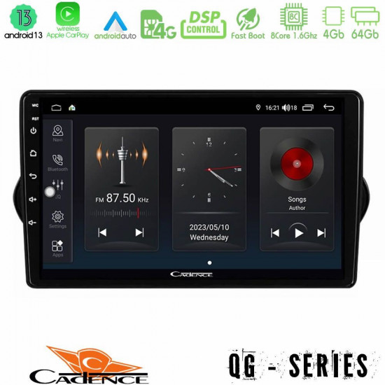 Cadence QG Series 8Core Android13 4+64GB Fiat Tipo 2015-2022 (Hatchback) Navigation Multimedia Tablet 9 Cadence QG Series 8Core Android13 4+64GB Fiat Tipo 2015-2022 (Hatchback) Navigation Multimedia Tablet 9