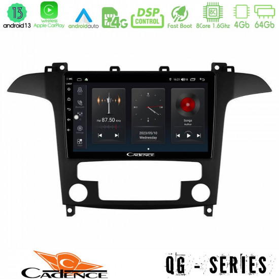 Cadence QG Series 8Core Android13 4+64GB Ford S-Max 2006-2012 Navigation Multimedia Tablet 9 Cadence QG Series 8Core Android13 4+64GB Ford S-Max 2006-2012 Navigation Multimedia Tablet 9