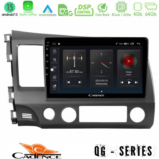 Cadence QG Series 8Core Android13 4+64GB Honda Civic 2006-2011 Navigation Multimedia Tablet 9 Cadence QG Series 8Core Android13 4+64GB Honda Civic 2006-2011 Navigation Multimedia Tablet 9