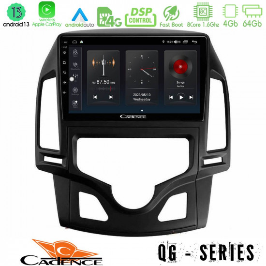 Cadence QG Series 8Core Android13 4+64GB Hyundai i30 2007-2012 Auto A/C Navigation Multimedia Tablet 9 Cadence QG Series 8Core Android13 4+64GB Hyundai i30 2007-2012 Auto A/C Navigation Multimedia Tablet 9