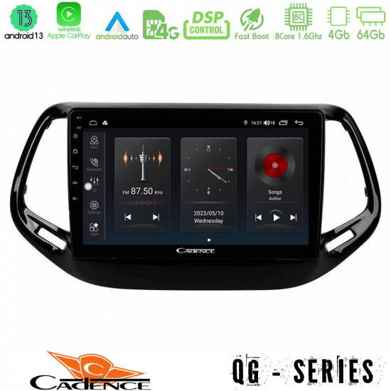 Cadence QG Series 8Core Android13 4+64GB Jeep Compass 2017-gt; Navigation Multimedia Tablet 10 Cadence QG Series 8Core Android13 4+64GB Jeep Compass 2017-gt; Navigation Multimedia Tablet 10