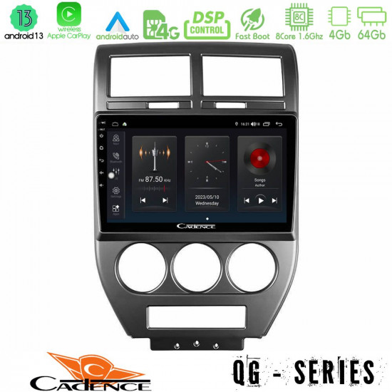 Cadence QG Series 8Core Android13 4+64GB Jeep Compass/Patriot 2007-2009 Navigation Multimedia Tablet 10 Cadence QG Series 8Core Android13 4+64GB Jeep Compass/Patriot 2007-2009 Navigation Multimedia Tablet 10