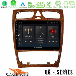 Cadence QG Series 8Core Android13 4+64GB Mercedes C Class (W203) Navigation Multimedia Tablet 9 (Wooden Style)