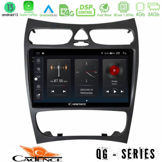 Cadence QG Series 8Core Android13 4+64GB Mercedes CLK Class W209 2000-2004 Navigation Multimedia Tablet 9 Cadence QG Series 8Core Android13 4+64GB Mercedes CLK Class W209 2000-2004 Navigation Multimedia Tablet 9