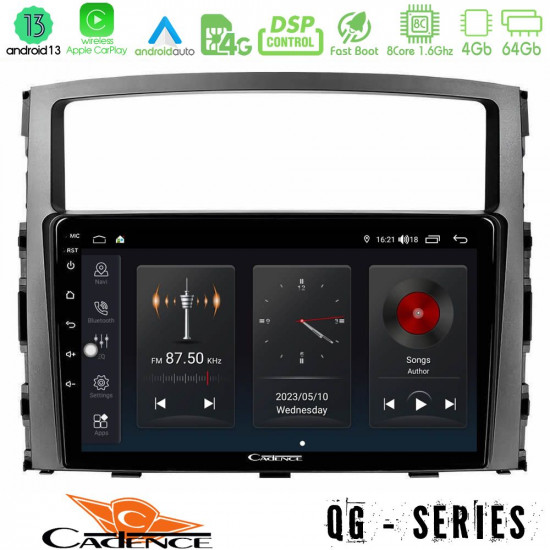Cadence QG Series 8Core Android13 4+64GB Mitsubishi Pajero 2008-2009 Navigation Multimedia Tablet 9 Cadence QG Series 8Core Android13 4+64GB Mitsubishi Pajero 2008-2009 Navigation Multimedia Tablet 9