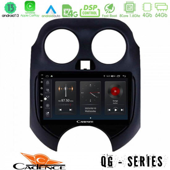 Cadence QG Series 8Core Android13 4+64GB Nissan Micra 2011-2014 Navigation Multimedia Tablet 9 Cadence QG Series 8Core Android13 4+64GB Nissan Micra 2011-2014 Navigation Multimedia Tablet 9