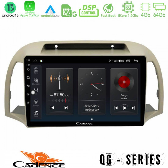 Cadence QG Series 8Core Android13 4+64GB Nissan Micra K12 2002-2010 Navigation Multimedia Tablet 9 Cadence QG Series 8Core Android13 4+64GB Nissan Micra K12 2002-2010 Navigation Multimedia Tablet 9