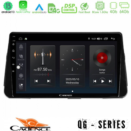 Cadence QG Series 8Core Android13 4+64GB Nissan Micra K14 Navigation Multimedia Tablet 9